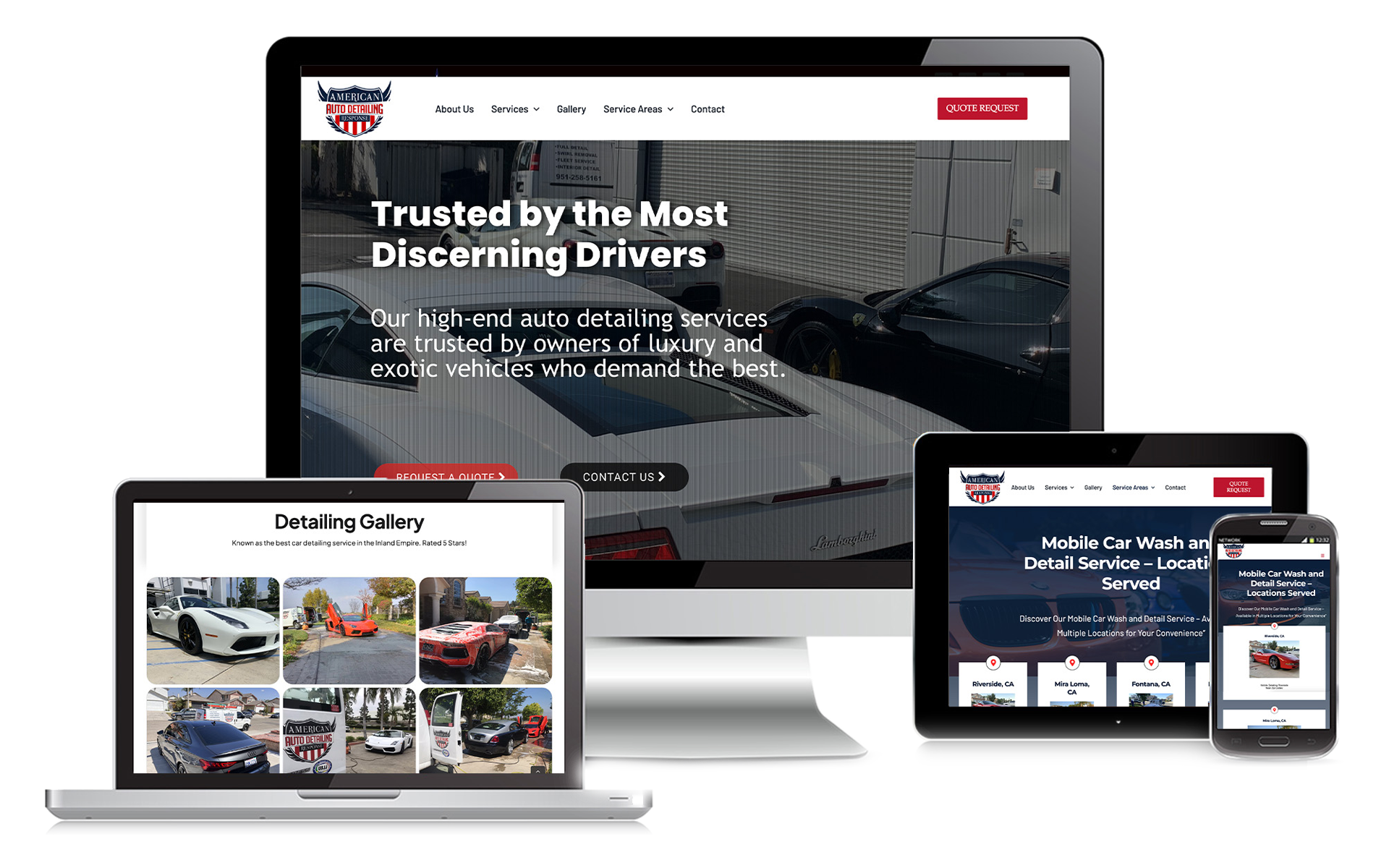 American Auto Detailing Response portfolio frame 2