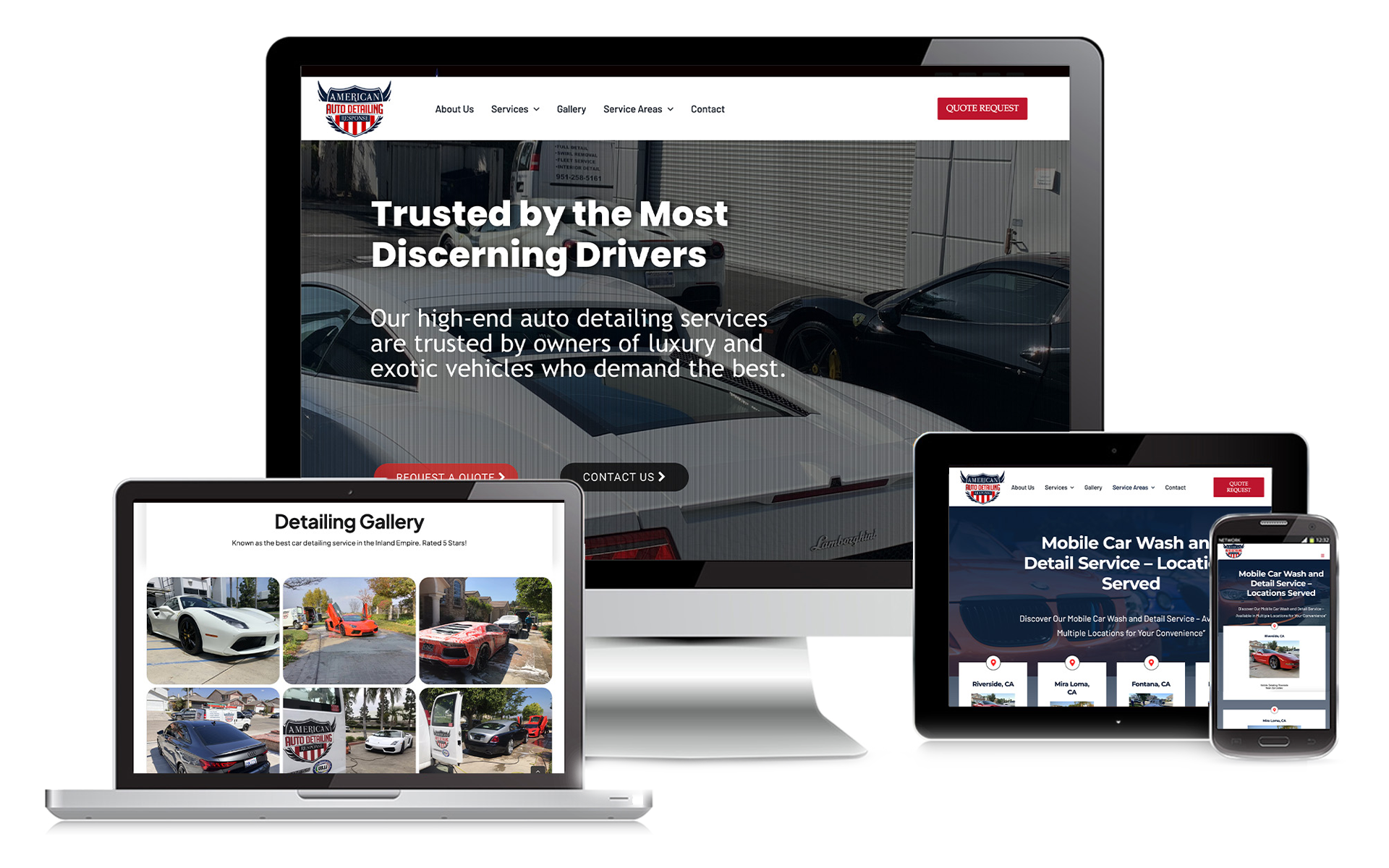 American Auto Detailing Response portfolio frame 1
