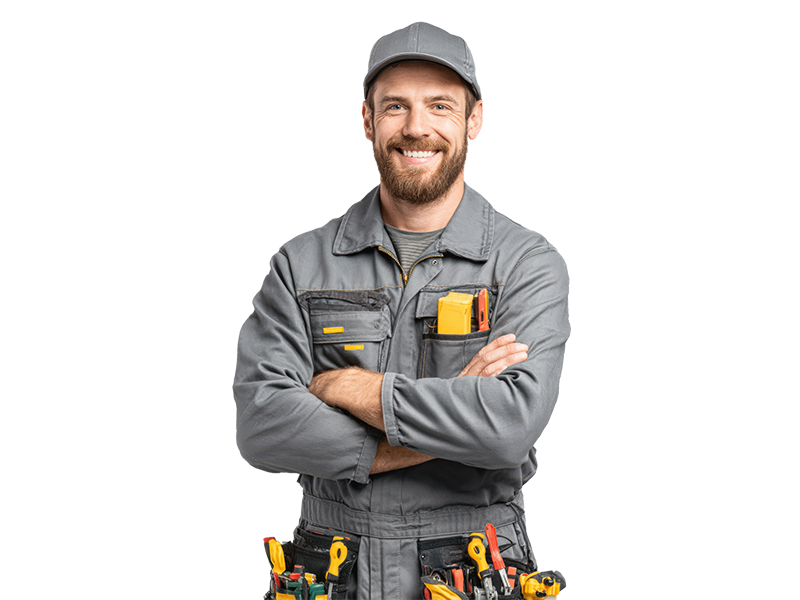 Professional electrician in Southern California smiling after completing successful commercial electrical project